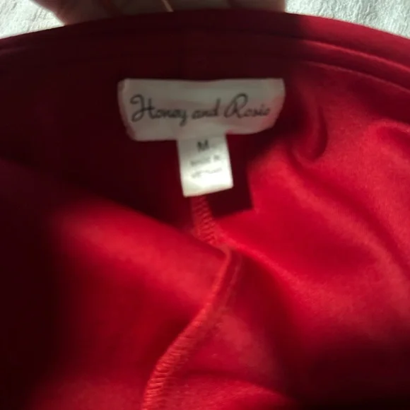 Honey and Rosie Strapless Red Dress - Picture 2 of 8